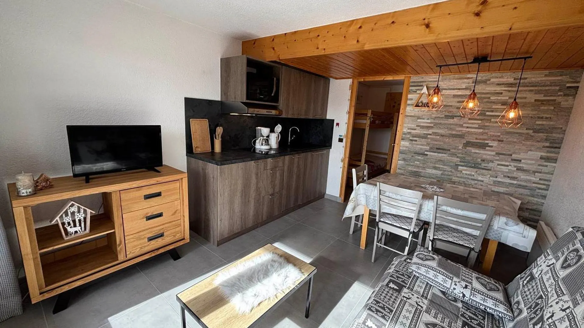 Les Saisies - Studio Cabine Equipe Pour 4 Avec Balcon - Fr-1-293-150 Apartment Les Saisies
